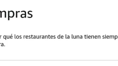 Captura de pantalla de la página de Amazon para añadir opiniones sobre productos, con un chiste horrible:

Gracias. Aquí tienes el chiste: ¿Por qué los restaurantes de la luna tienen siempre reseñas malas? Por qué no tienen atmósfera.
