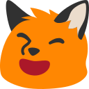 Emoji blobfoxlaugh